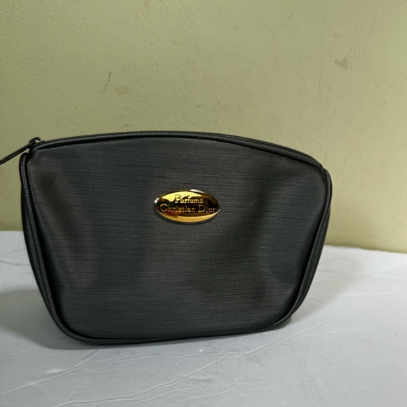 DIOR Bag Logo Bag Clutch Parfums Cosmetic Canvas Zip Tote Makeup Tech Organizer - Picture 5 of 13